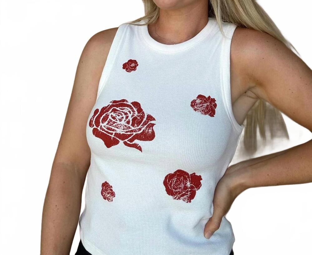 NEW PROMESA rosie tank top in white